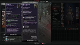 Diablo IV - Mythic Unique Helm ⭐️⭐️⭐️ Boss Duriel’s Hoard #clips #video #gaming #happy #diablo #ps5 