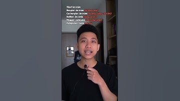 Những kiểu kẻ trộm trong tiếng Anh | MinhMinhMinh #Shorts