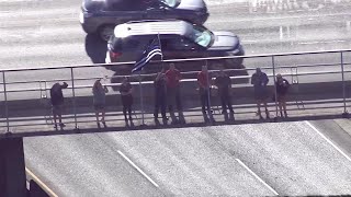 Supporters wave flag for slain Sacramento officer Flags At Half Staff For Fallen Officer Tara O Sullivan