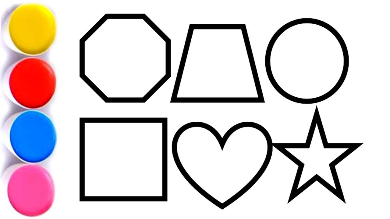 Kids, Learn 2d shapes, colors for toddlers YouTube