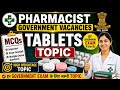 Pharmaceutics (Tablet)25mcq preparation for government pharmacist exams with Amit yadav sir