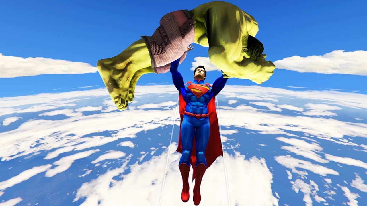  SUPERMAN vs HULK (fight)