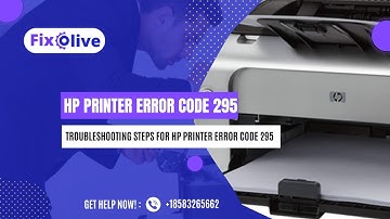 HP Printer Error Code 295 | #hpprinterservice #hpprinter