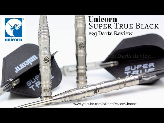 Unicorn Super True Black 22g darts review - YouTube