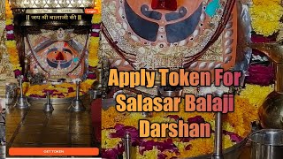 How to get token for Salasar Balaji Darshan | Salasar Dham Token | Token for Darshan| Salasardarshan screenshot 2