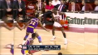 Michael Jordan Surprises Magic Johnson and the Showtime Lakers! (1988.12.20)