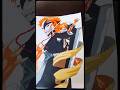 🎨Drawing strongest soul reaper ||ichigo kurusaki #shorts #animeart