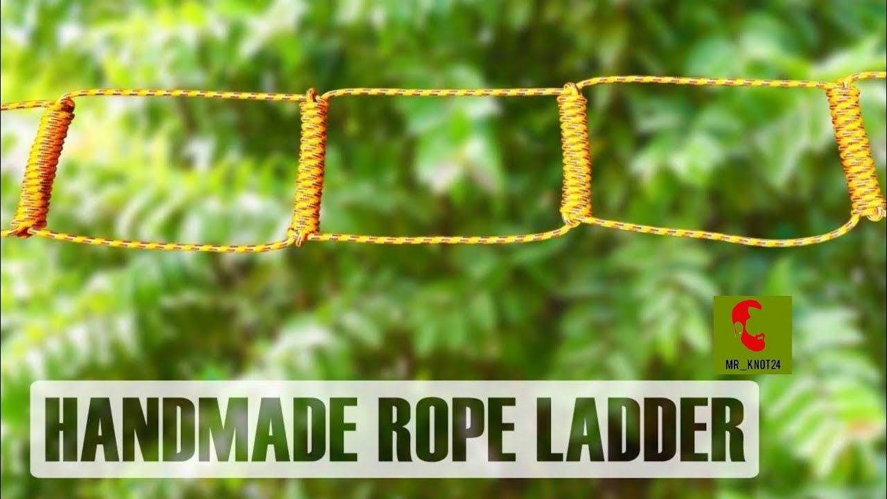 How to Make a Rudimentary but Sturdy Emergency Rope Ladder#camping#knot ...