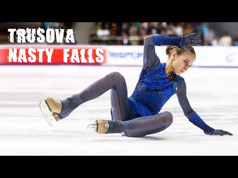 Alexandra Trusova's Falls Compilation | Трусова - YouTube