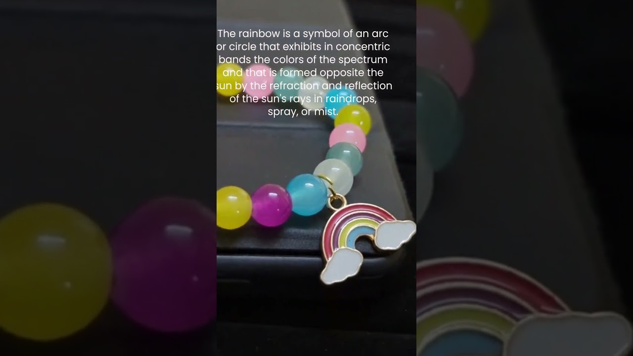 Rainbow Charm Bracelet. 🌈 