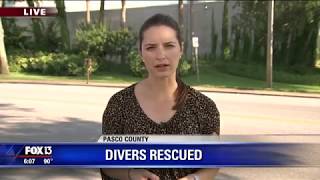 USGC, FWC rescue missing divers 30 miles off Hudson (8-23-18)