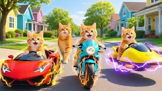 Mama Cat Cuts Fur on the Farm and Makes Tiger Hats for Her Kittens at Home 🐾🎩🐯 screenshot 3
