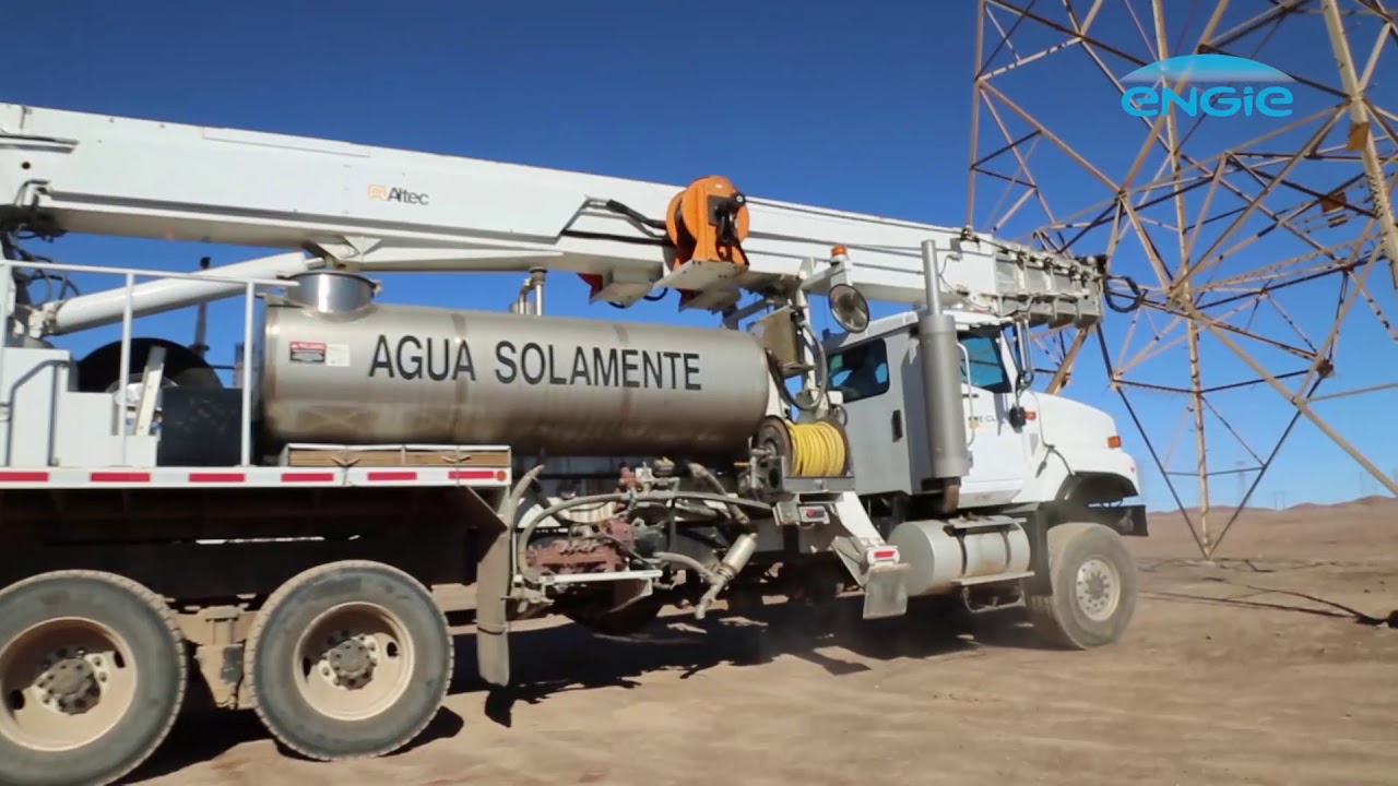 #ServiciosTransmisiónENGIE - Lavado  aislación en líneas de alta tensión