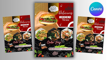 How to design Food Flyer In canva || canva tutorial by FSA Creator21