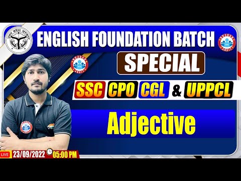 Adjective | Rules Of Adjective | SSC CPO English | English For SSC CGL | UPPCL English Class