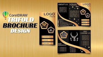 Tri Fold Brochure design in coreldraw | CorelDRAW Tutorial