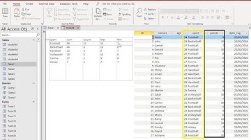 How to get sum count max min for records group by item in listbox forms access VBA