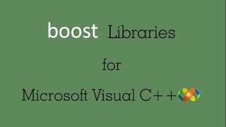 Boost libraries for MS VC++