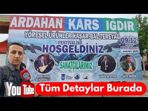 ⭐️ Ardahan Kars Iğdır Yöresel Ürünler Festivali Ankara AKM Başkent Millet Bahçesinde Başladı