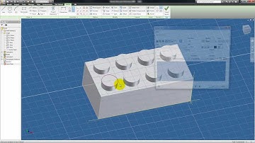 Autodesk Inventor Tutorial 22: Part Modelling Example - 2x4 Lego Block (Normalized Audio)