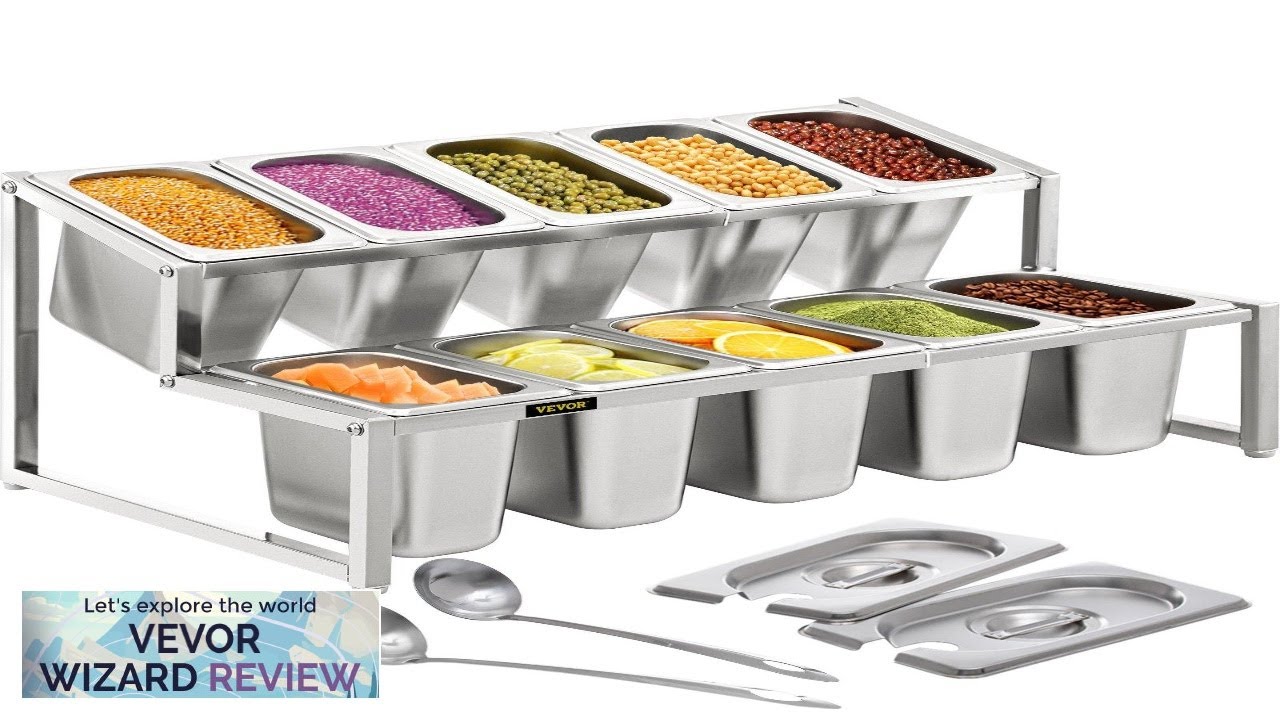 VEVOR Expandable Spice Rack 13.8"-23.6" Adjustable 2-Tier Stainless Steel Organizer Shelf Review