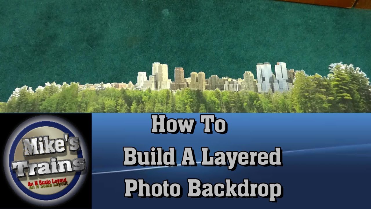 How To Build a Layered Photo Backdrop - YouTube