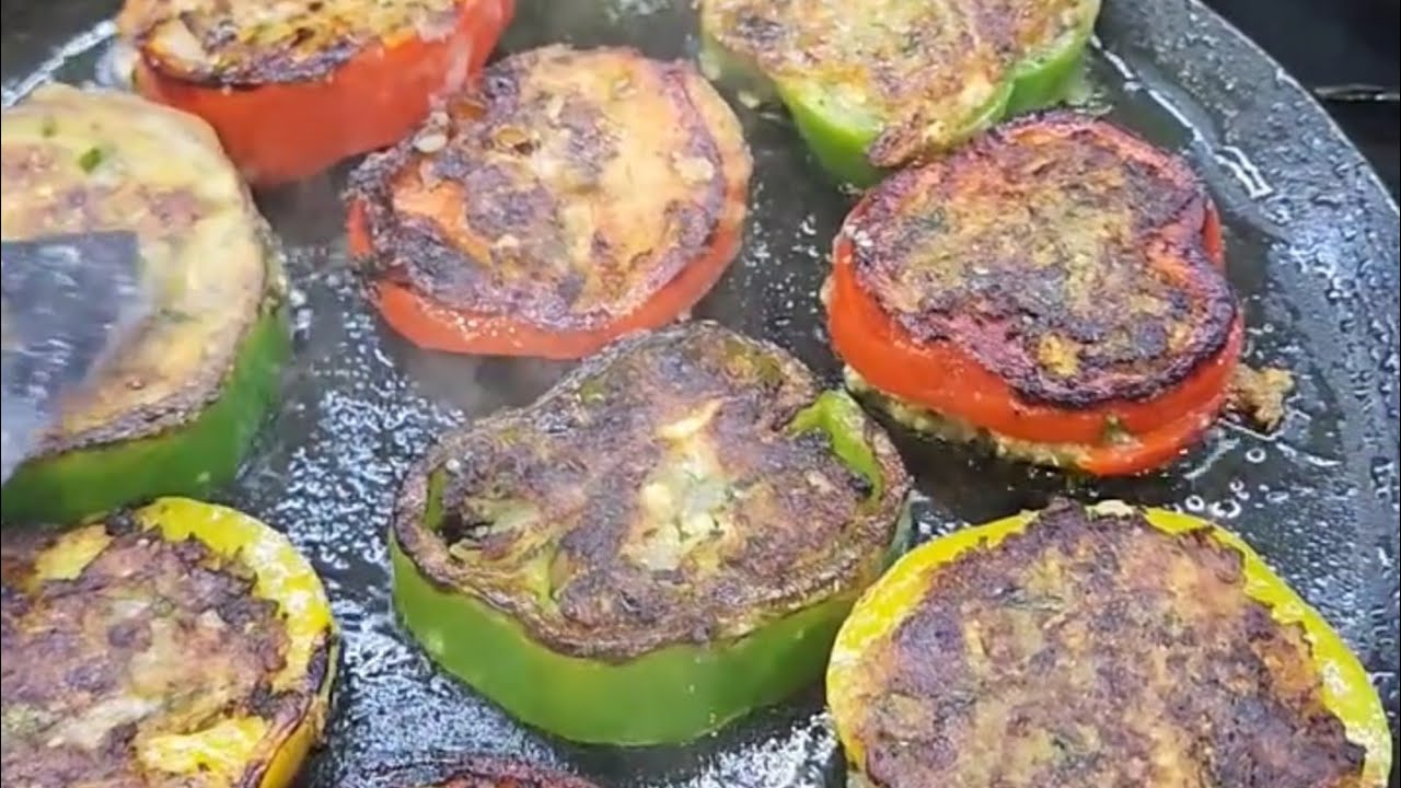 lunch vich majedar rang barangi sabji shimla mirch @tzfood&life