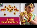 How to make Bridal Haldi jewellery / Radha krishna jewellery