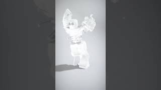 Stylized Warrior with Torn Clothing and Weapon - AI Rigged 3D Character