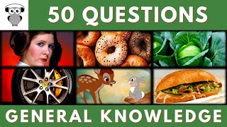 General Knowledge Quiz Trivia Princess Leia, Bagel, Brassica Plant, Tyre, Bambi, Banh Mi