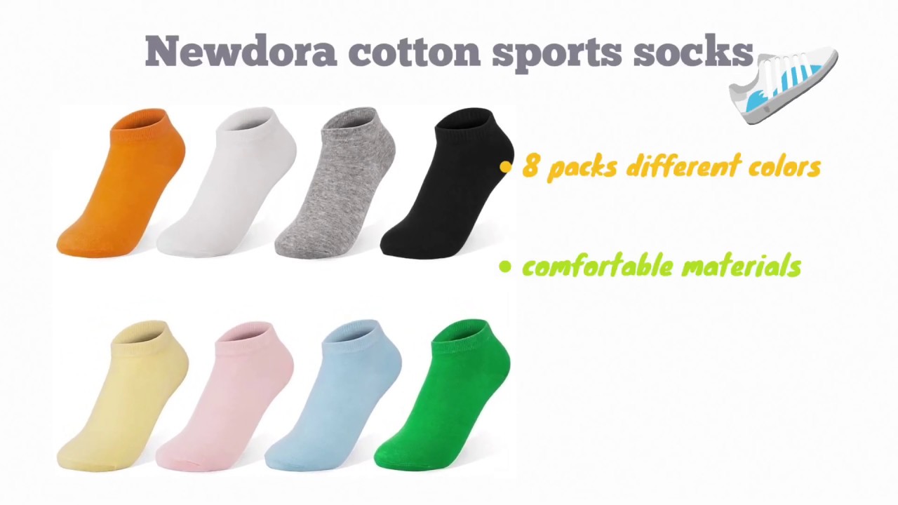 Newdora Women Sports Short Crew Cotton Socks SPRING OUTFIT YouTube