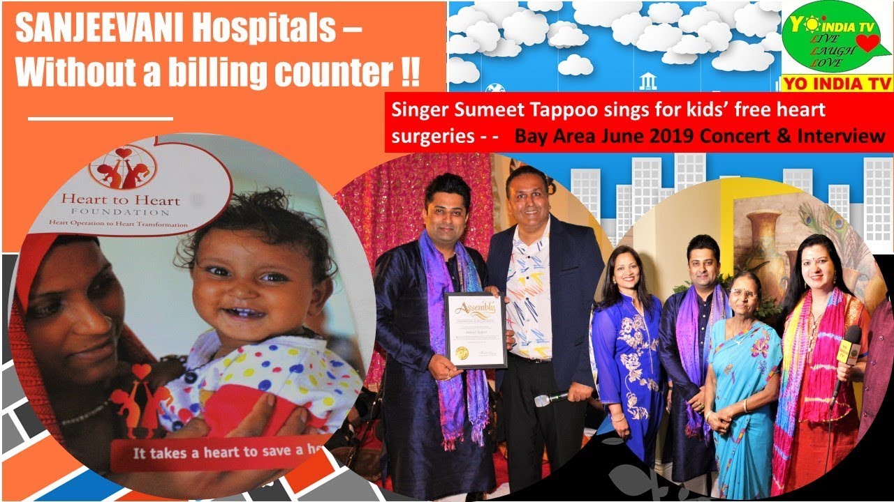 Heart 2 Heart Foundation|Free heart surgery for kids|Sumeet Tappoo Interview & Live Concert