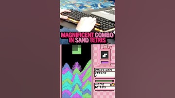 Magnificent Combo in Sand Tetris #shorts #tetris