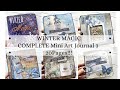Mixed Media Mini Art Journal - Winter Magic ❄️ ⛄️