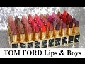 Sherryi77 | Lipstick Swatches | Tom Ford Lips & Boys ALL 50 shades 2015