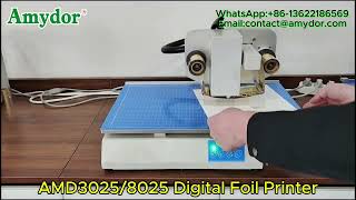 AMD3025 Certificate Cover Digital Flatbed Hot Foil Printing Machine