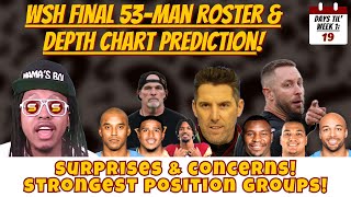 📈WSH August 20th FINAL 53-MAN ROSTER & Depth Chart Prediction! Surprise Cuts! Roster Concerns?🧐