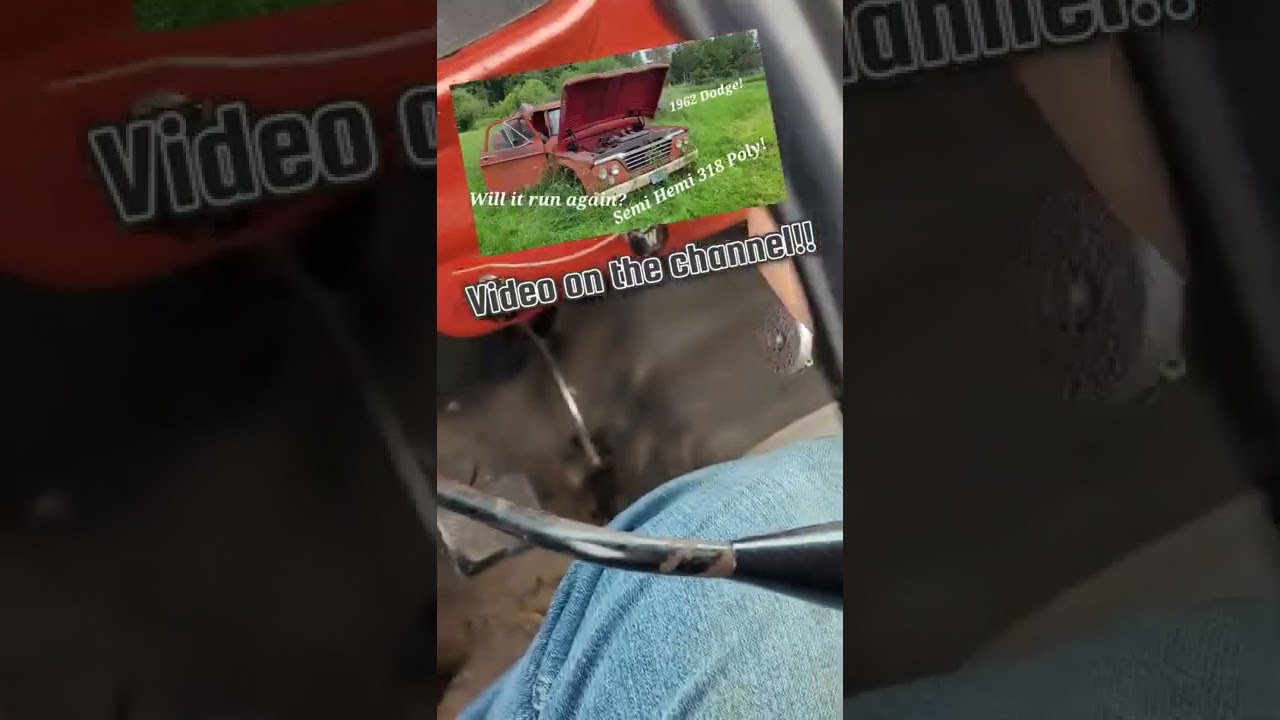 Starting the 1962 Dodge D200! 318 Poly 3 speed!