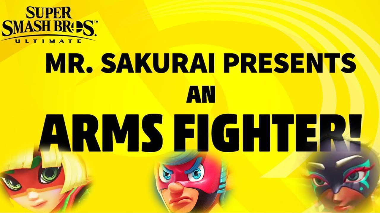 SMASH BROS ULTIMATE ARMS DLC LIVE REACTION