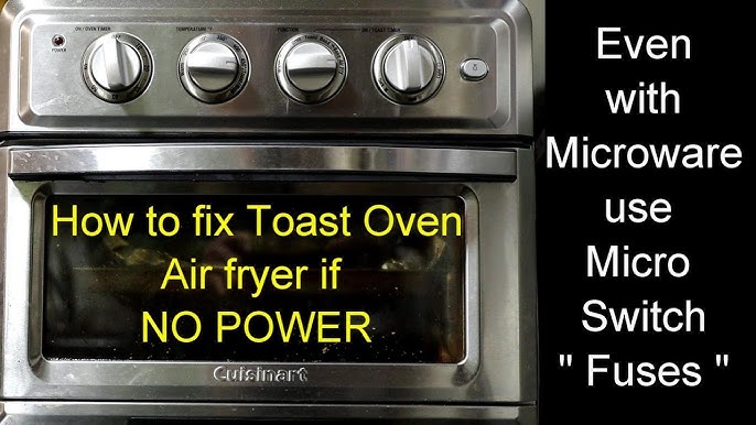 Cuisinart air fryer TOA-60 screw locations