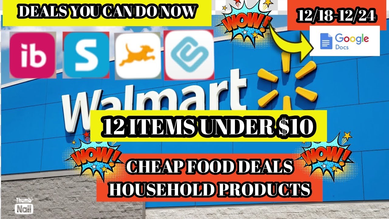 Walmart Cash Back Deals You Can Do Now 12/1812/24 Free Clorox & Lysol