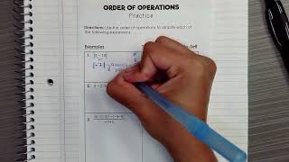 Math 1 Lesson 3 - Order of Operations