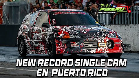 World Fastest Single Cam en Puerto Rico La Plomera d16 Turbo | Salinas Speedway | PalfiebruTV