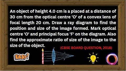 An object of height 4cm is placed at a distance of 30 cm..#class10physics #lightclass10 #viralvideo