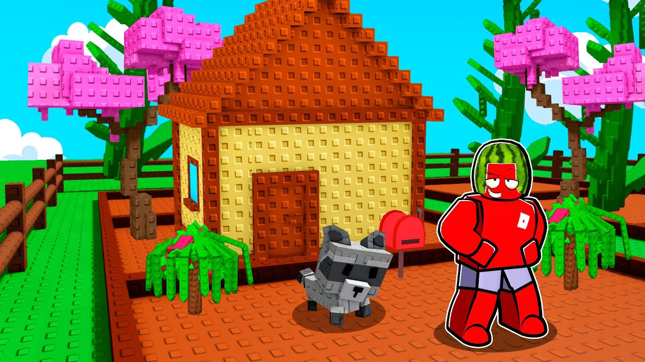 Building a House in Grow a Garden Roblox