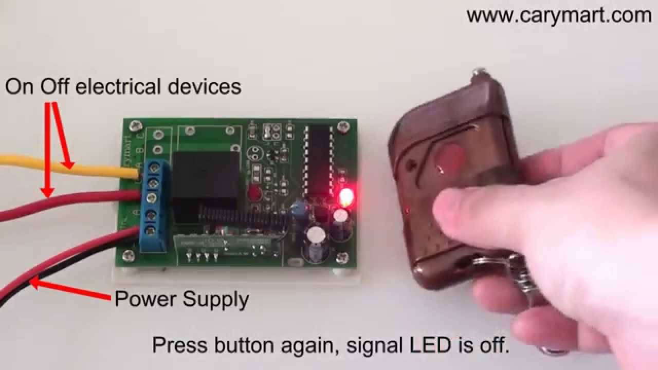 1 Kanal DC RF Toggle/Momentan/Verklinkte Kontrollmodus Funk