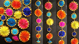 Diy Paper Wall Hanging Diwali Decoration Colour Wall Hanging Festival Decoration