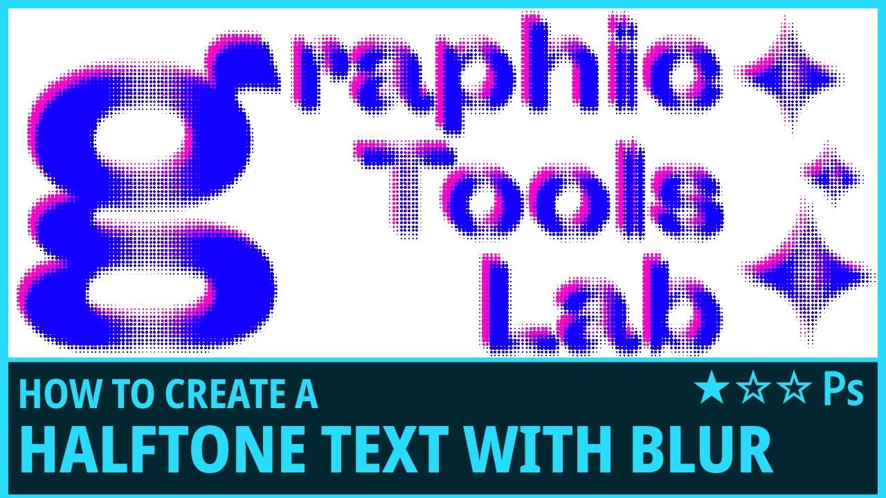 How to Create a Halftone Text with Motion Blur effect in Photoshop ...