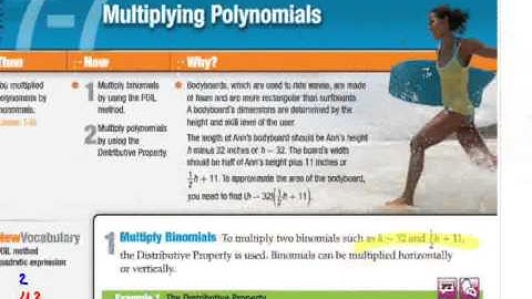 7-7 Multiplying Polynomials