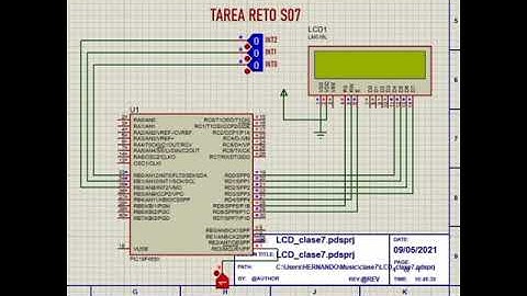 LCD 16X2 con PIC18F4550 usando interrupciones externas, código en Mplab